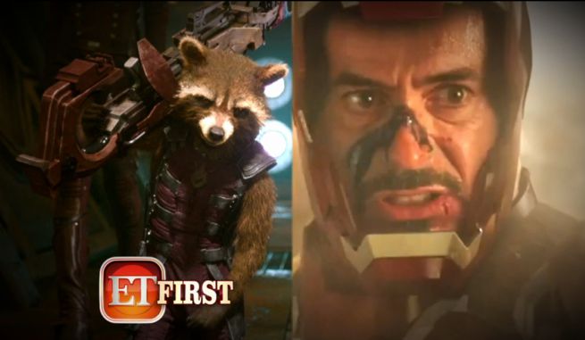 Guardians of the Galaxy Rocket Raccoon & Iron Man