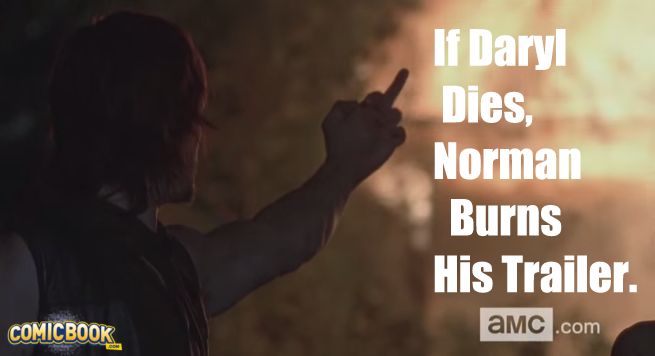 Norman Reedus burns trailer