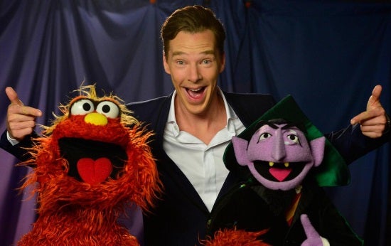 Benedict Cumberbatch with Murray Monster and the Count