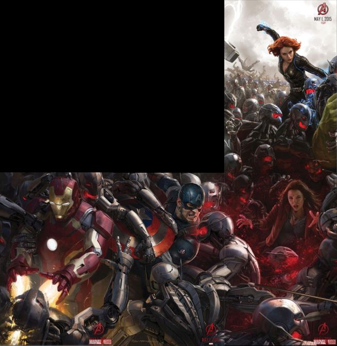 Avengers Age of Ultron Poster Combined