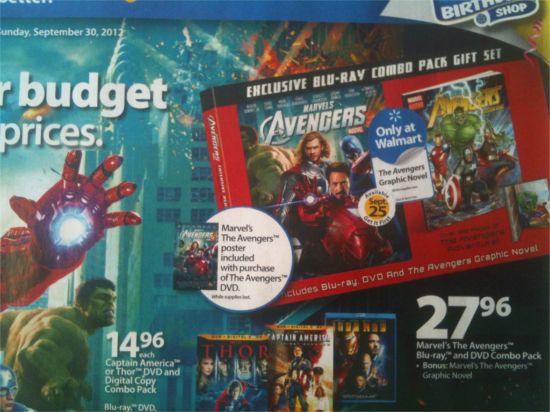 Walmart Avengers Ad DVD