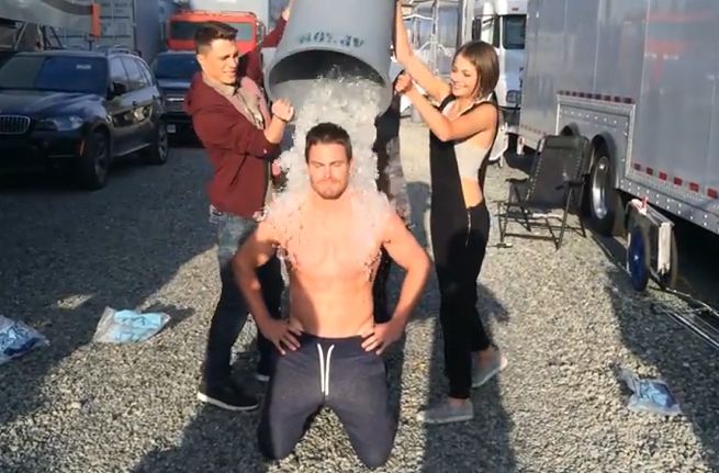 Arrow Stephen Amell Ice Bucket Challenge