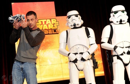 Freddie Prinze, Jr. with Storm Troopers