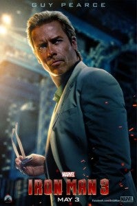 Iron Man 3 Guy Pearce Poster