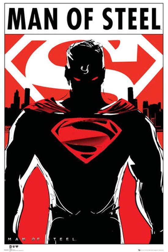 Man Of Steel Print Steel eyes