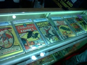 millions of dollars in comics at the CGC booth at New York Comic Con