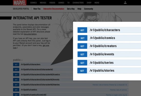 Marvel Comics API