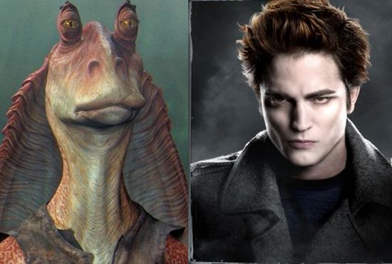 Robert Pattinson as Jar Jar Binks