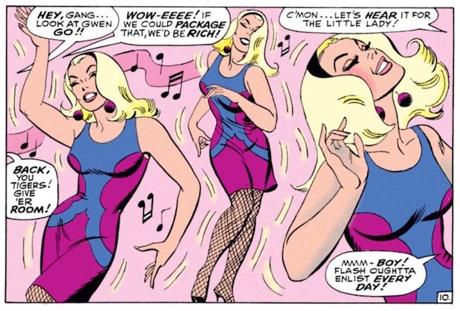 Gwen Stacy Romita dancing