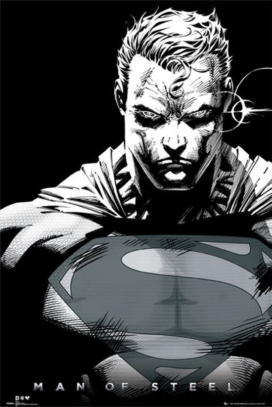 Man Of Steel Print Comic Style