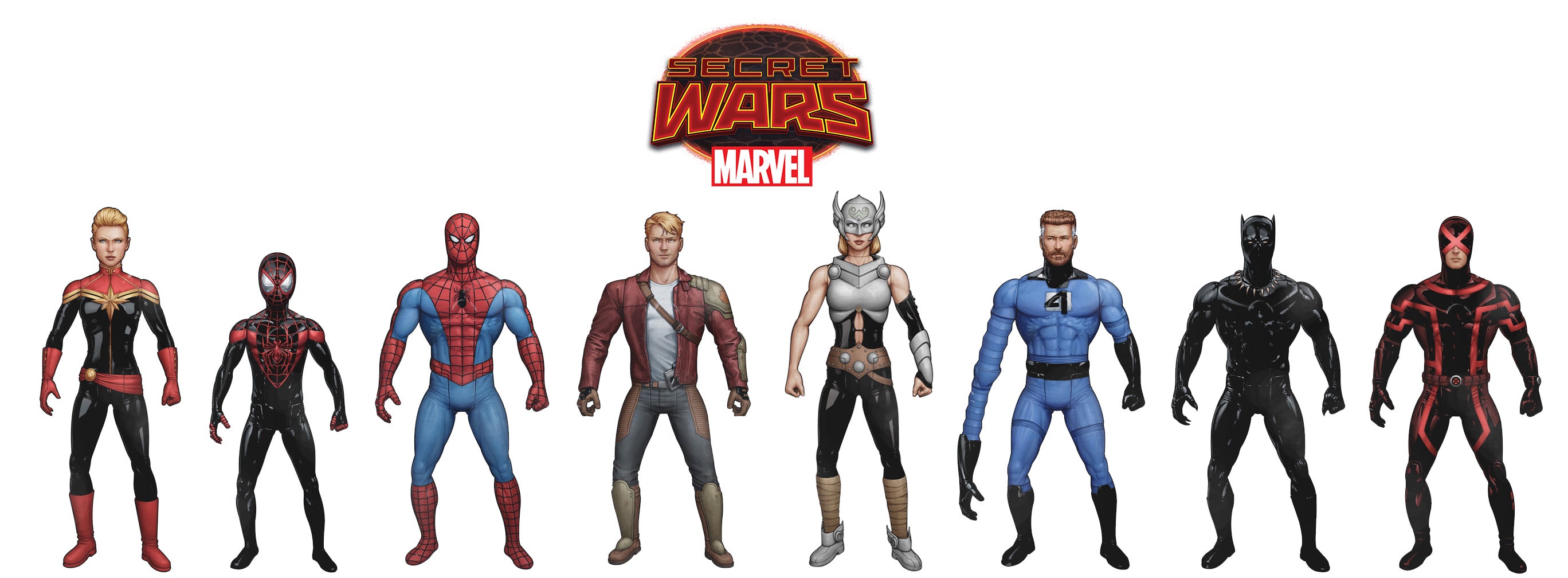 Secret Wars Battle Standees Detail