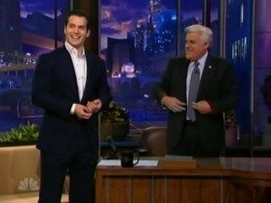 Henry Cavill and Jay Leno