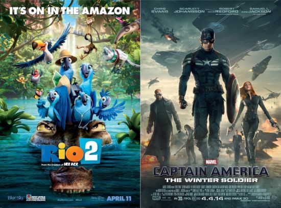 Rio 2 & Captain America: The Winter Soldier