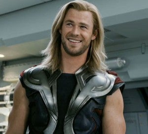 Thor laughing