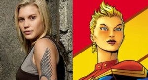 Katee Sackhott as Captain Marvel