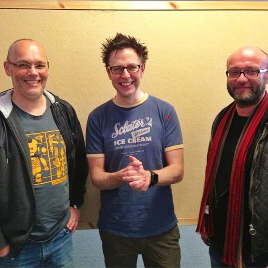 James Gunn meets with Dan Abnett and Andy Lanning