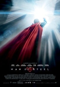 Man of Steel poster flying fast