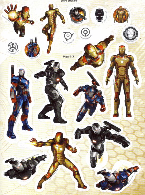 Iron Man 3 stickers