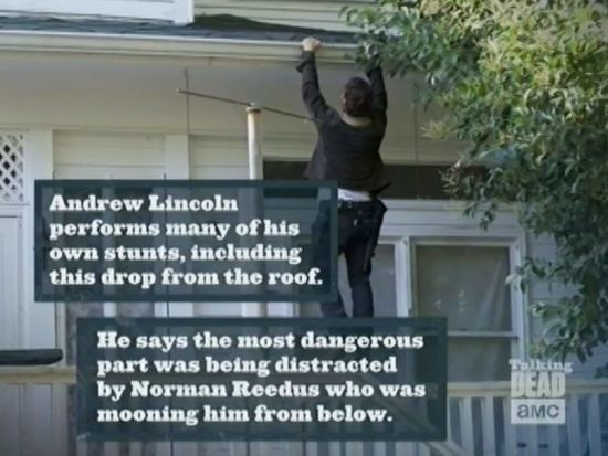 Norman Reedus mooned Andrew Lincoln