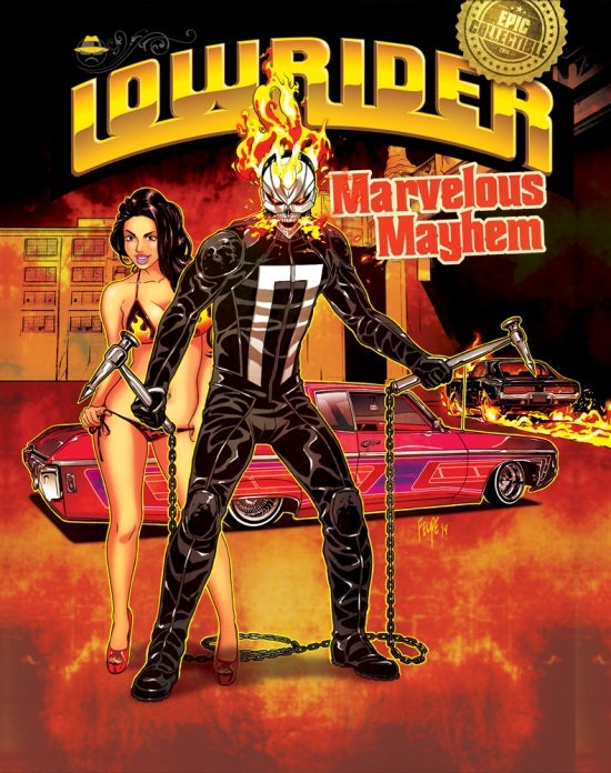 Ghost Rider on the cover of Lowrider