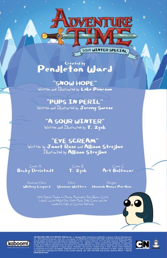 Adventure Time 2014 Winter Special