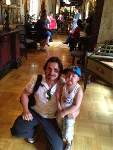 Christian Bale and Jayden Barber