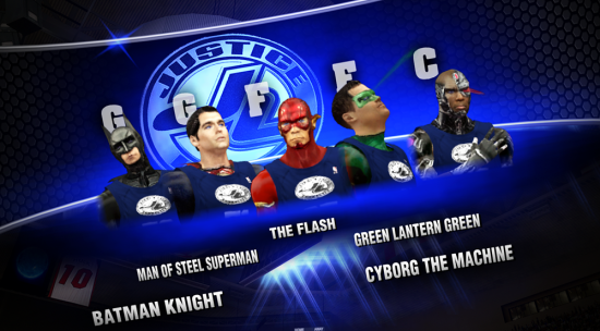 NBA2K Justice League starting lineup