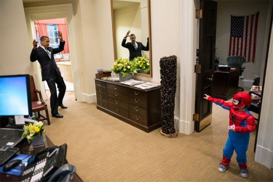 President Barack Obama & Spider-Man