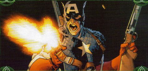 Captain America firing guns