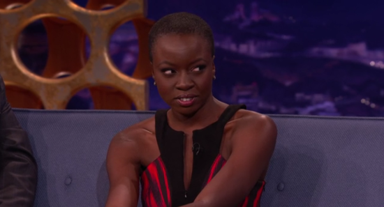 Conan The Walking Dead Danai Gurira Keeps Michonne's Swords in Her Trunk