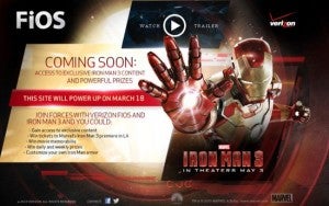 Iron Man 3 Verizon