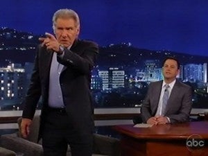 Harrison Ford Storms Off Jimmy Kimmel