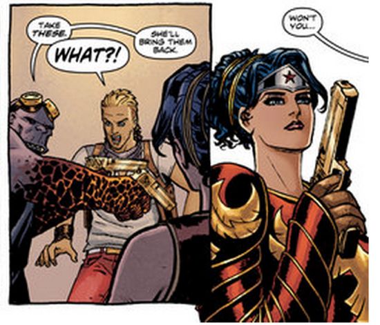 Wonder Woman's guns