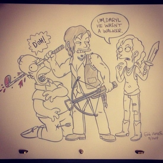 norman-reedus-home-simpson-instagram