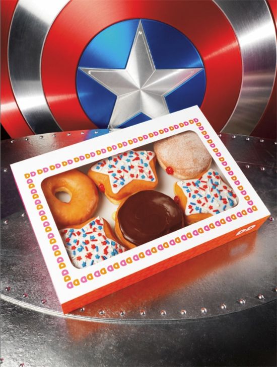 Captain America Movie Dunkin Donuts