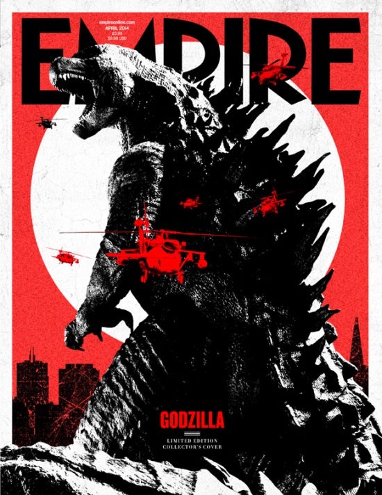 Godzilla on the cover of Empire Magazine