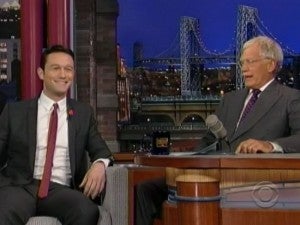 Josepht Gordon-Levitt and David Letterman Talk Batman