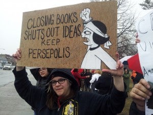 Scenes From Chicago's PERSEPOLIS Protest on March 15, 2013. Photos by Angelique Roberts.