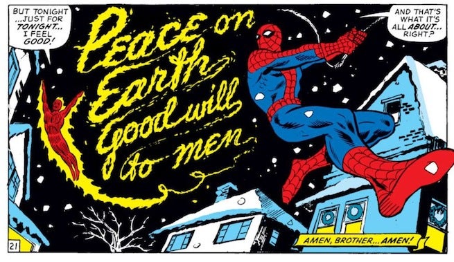 Marvel team up peace on earth