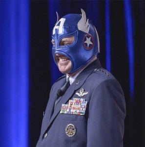 Air Force Cheif of Staff as Captain America