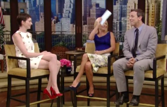 Live with Kelly Seth Myers and Anne Hathaway