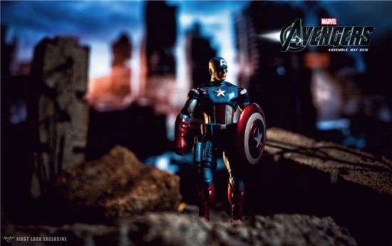 Avengers movie Captain America action figure