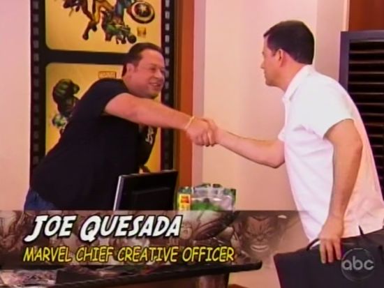 Jimmy Kimmel meets Joe Quesada