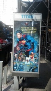 Superman phone booth ad