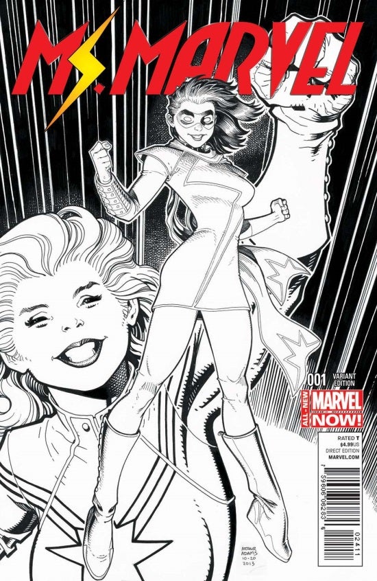 Ms. Marvel #1 Adams Sketch Variant