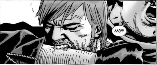 The Walking Dead #107 bite