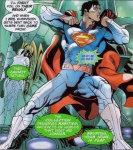 Superman's Armor Costume changes color