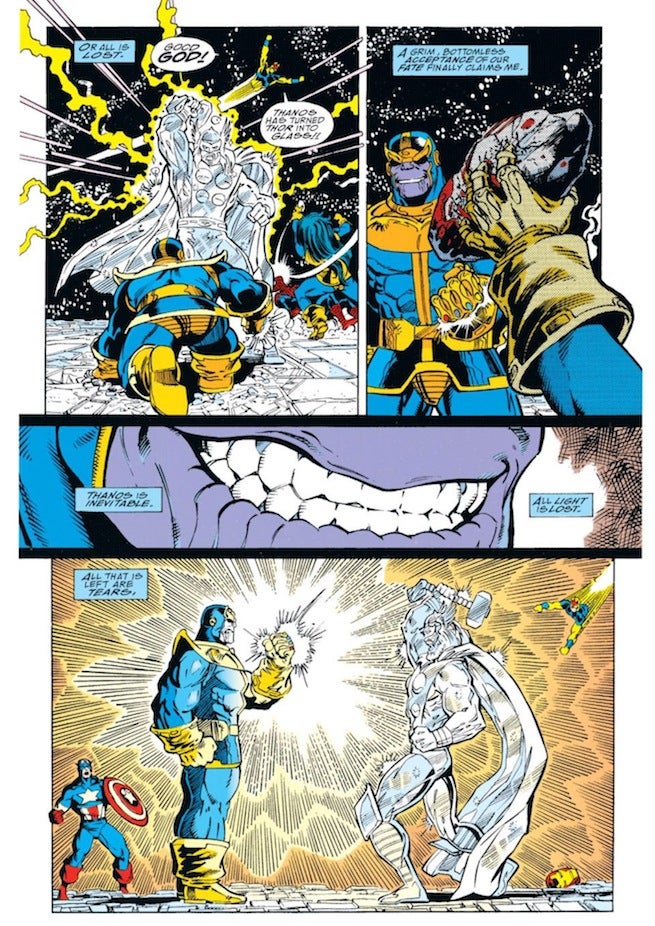 Infinity Gauntlet Thanos Kills Thor