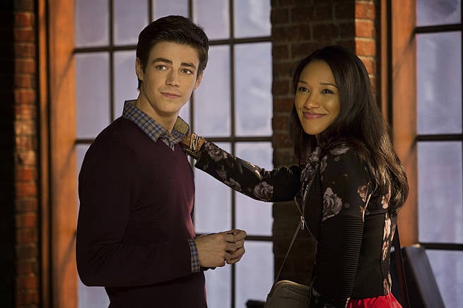 Barry Allen Grant Gustin and Iris West Candice Patton