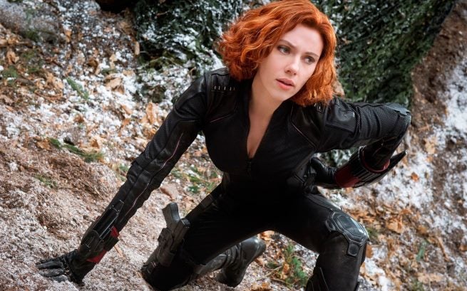 black widow in avengers  age of ultron-wide